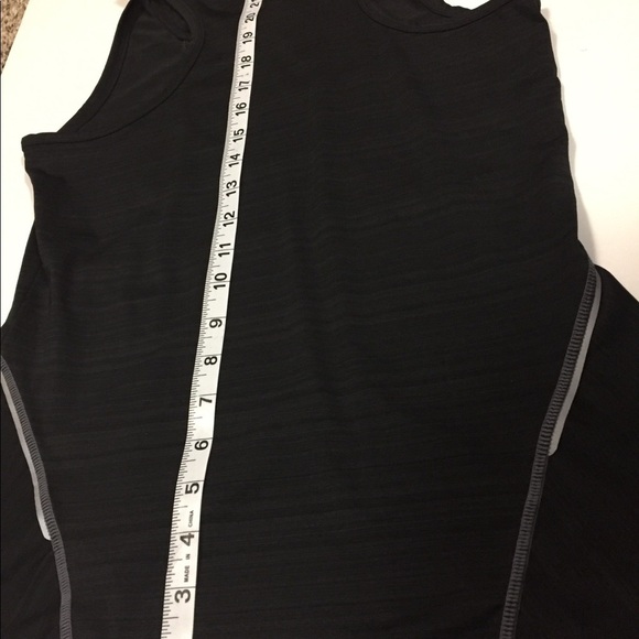 Athleta Run On Black Silver Reflective Tank Top - Picture 12 of 13